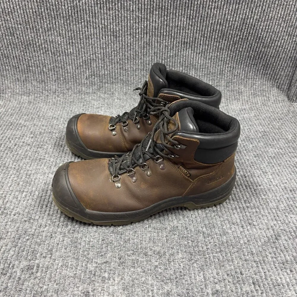 Rocky Men 5” Work Hiker Brown Boot 11.5 Waterproof Composite Toe Leather RKK0245
